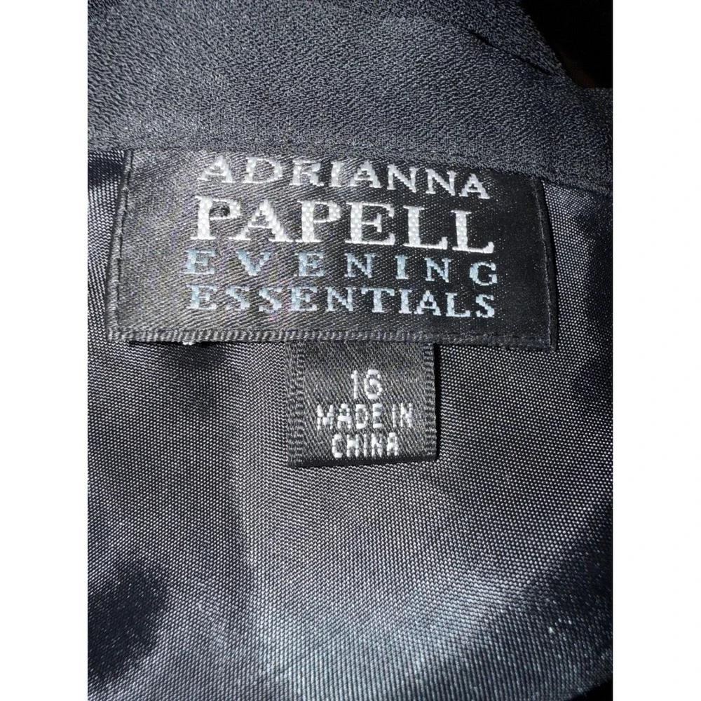 Adrianna Papell‎ Evening Essentials Black Chiffon Maxi Skirt 16 Formal Elegant